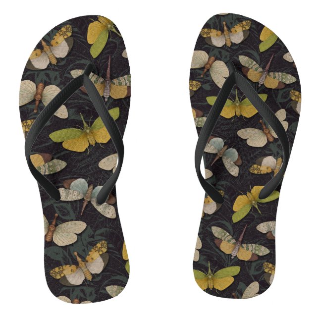 Lanternflies - Pyrops Candelaria und andere Planth Flip Flops (Fußbett)