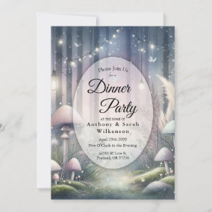 Lanternlight Dreams Bezauberndes Forest Dinner Par Einladung
