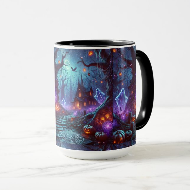 Lanternlight Hollow - Spirituosen unter den Bäumen Tasse (VorderseiteRechts)