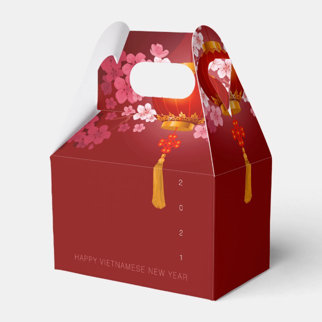 Lanterns Hao Dao Happy Vietnamese New c Year GFB Geschenkschachtel (Vorderseite)