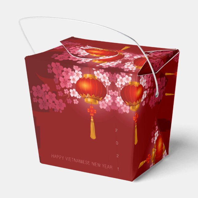 Lanterns Hao Dao Happy Vietnamese New c Year TOFB Geschenkschachtel (Rückseite)