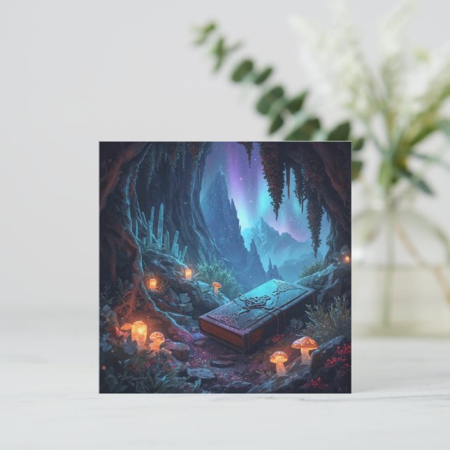 Lanterns, Mushrooms, and a Book (Stehend Vorderseite)