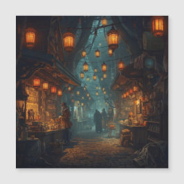 Lanterns of the Forgotten Alley Magnetkarte