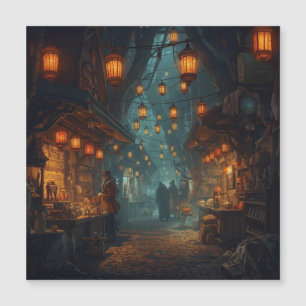 Lanterns of the Forgotten Alley Magnetkarte