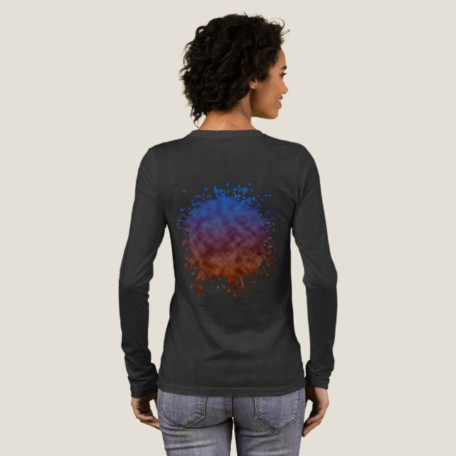 Lanterns unter den Sternen Tri-Blend Shirt (Voller Rückseite)