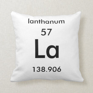 Lanthan-Kissen des Periodensystem-57 Kissen
