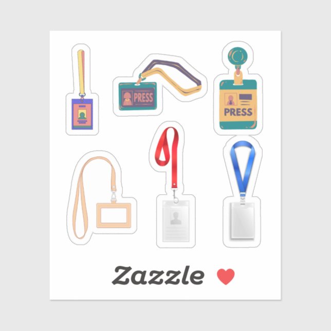 Lanyard Stickers Aufkleber (Blatt)