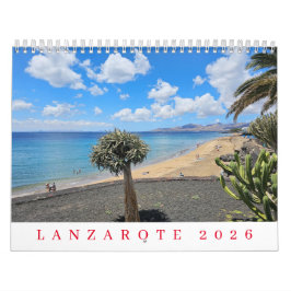 Lanzarote 2026 calendar kalender