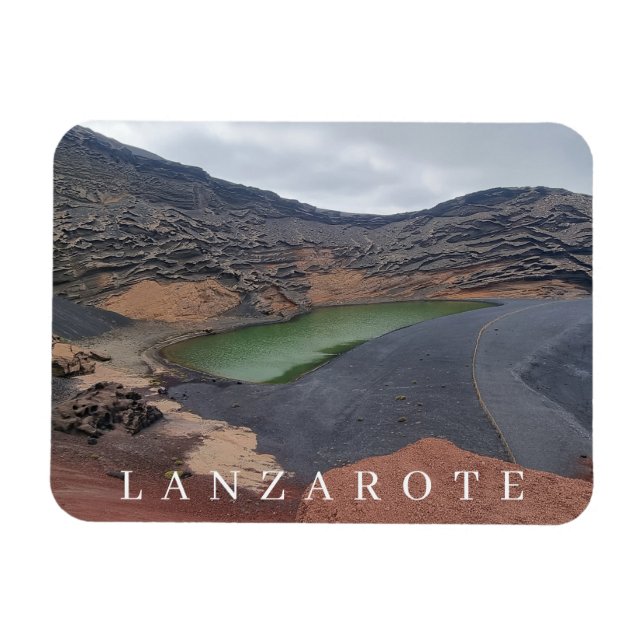 Lanzarote El Golfo View Kühlschrankmagnet Magnet (Horizontal)