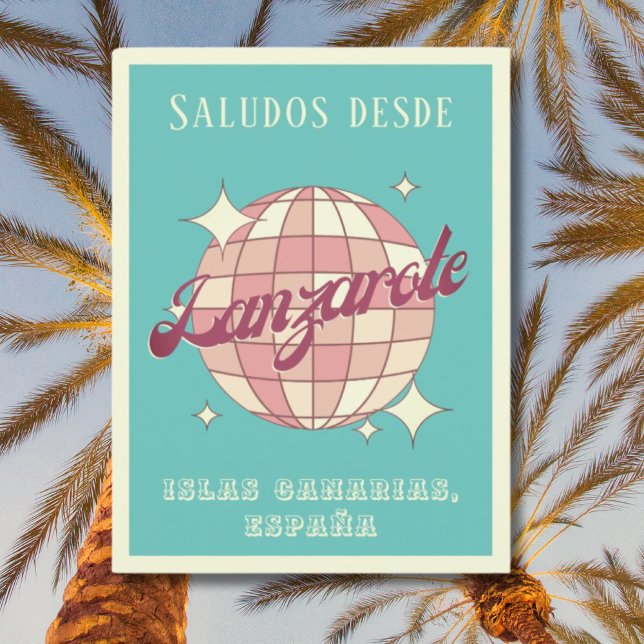 Lanzarote île canarienne Espagne vacances Carte po (Créateur téléchargé)