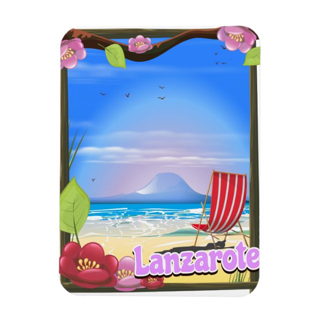 Lanzarote Reiseplakat Magnet (Vertikal)