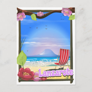 Lanzarote Reiseplakat Postkarte