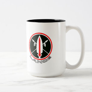 Lanzen-FlugWiedersehen-Tasse 2018 Zweifarbige Tasse