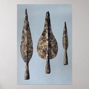 Lanzen-und Speer-Köpfe, 475-300 BC Poster