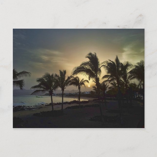 Lanzerote Sunset Postkarte (Vorderseite)