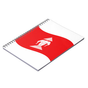 Lao Erawan Three Headed Elephant Flag Wave Notizblock