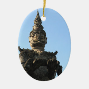 Lao Giant Guardian .. Buddha Park, Vientiane, Laos Keramikornament