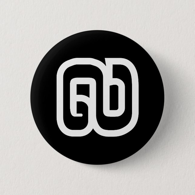 Lao / Laos Number Nine / 9 / ໙ (Kao/Gao) Laotian Button (Vorderseite)