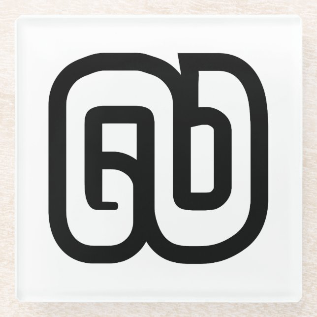 Lao / Laos Number Nine / 9 / ໙ (Kao/Gao) Laotian Glasuntersetzer (Vorderseite)
