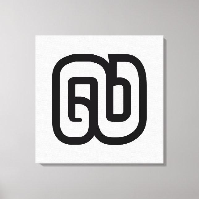 Lao / Laos Number Nine / 9 / ໙ (Kao/Gao) Laotian Leinwanddruck (Vorderseite)
