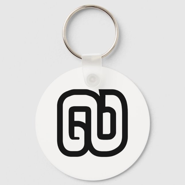 Lao / Laos Number Nine / 9 / ໙ (Kao/Gao) Laotian Schlüsselanhänger (Vorderseite)