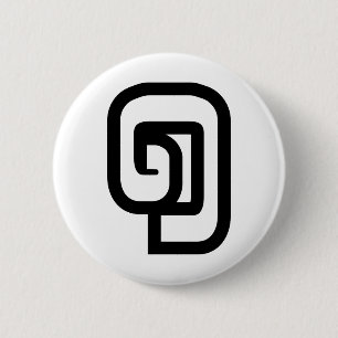 Lao / Laos Nummer 1 / 1 / ໑ (Nung/Nueng) Laotian Button