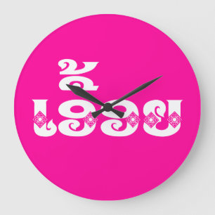 Lao Sister - ເ ອື້ ອ / Euony - Laotian / Laos Große Wanduhr
