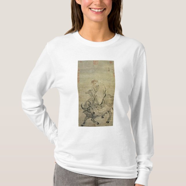 Lao-tzu, der seinen Ochsen, Chinesen, T-Shirt (Vorderseite)