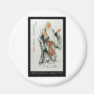Lao Tzu Große Liebe/mutige Zitate Geschenke T-Shir Magnet