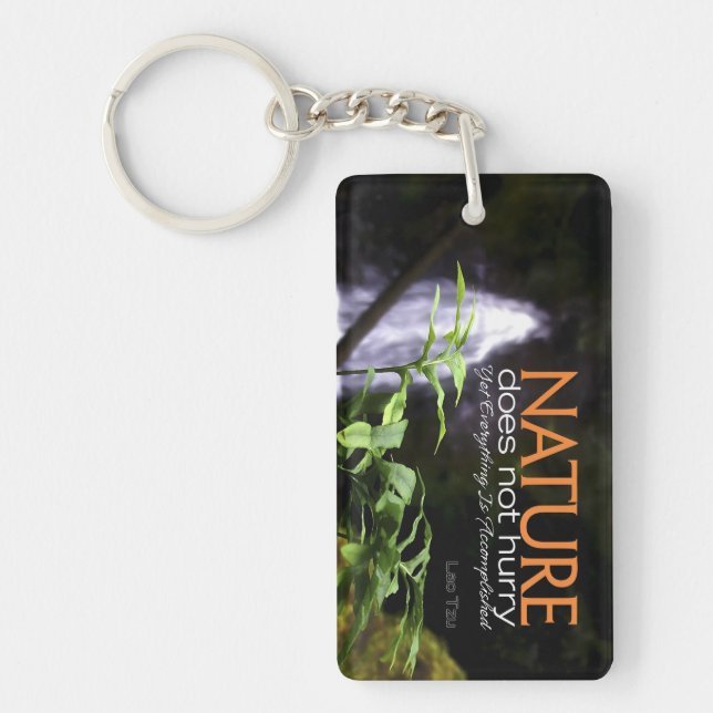 Lao Tzu Inspiration Zitat "Natur" Schlüsselanhänger (Vorderseite)