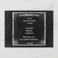 Lao Tzu Inspiration Zitat zu einem Chalkboard-Desi
