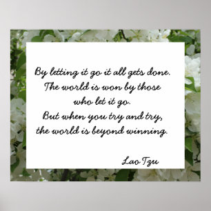 Lao Tzu Laisser Aller Citer Une Affiche Inspiratio