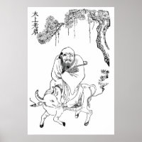 Lao Tzu Ming-Dynastie chinesische Malerei