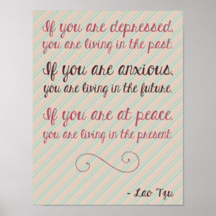 Lao Tzu motivierend Zitat-Plakat 8,5 x 11 Poster