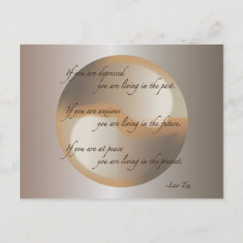 Lao Tzu Peace Postkarte