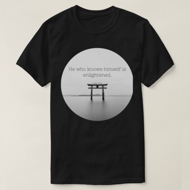 lao tzu zen quote T-Shirt (Design vorne)
