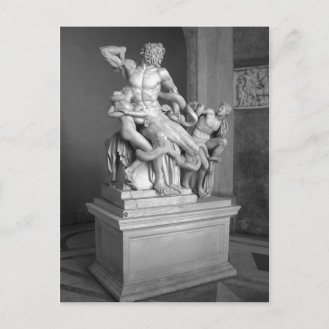 Laocoon Skulptur im Vatikanmuseum, Rom. Pic Postkarte (Vorderseite)