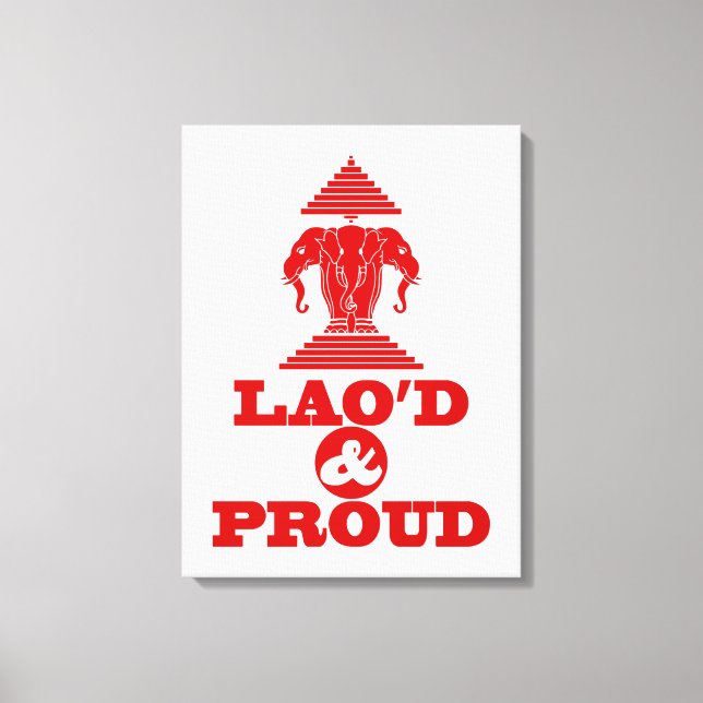 LAO'D & PROUD LEINWANDDRUCK (Vorderseite)
