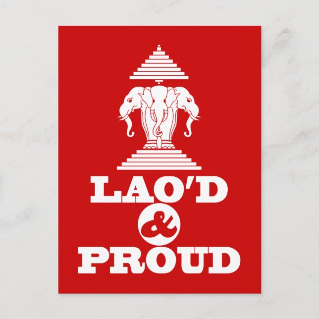 LAO'D & PROUD POSTKARTE (Vorderseite)