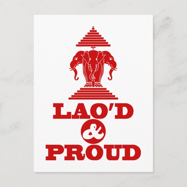 LAO'D & PROUD POSTKARTE (Vorderseite)