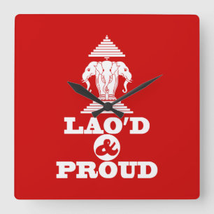 LAO'D & PROUD QUADRATISCHE WANDUHR