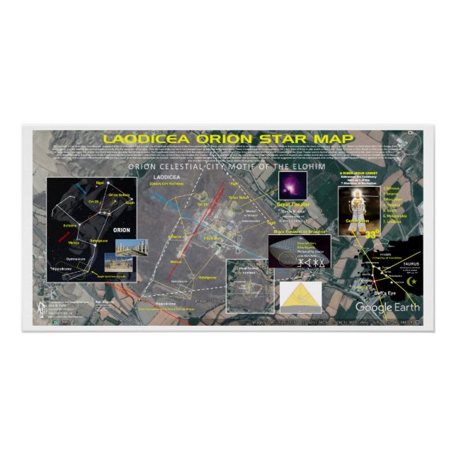 Laodicea Orion Star Karte Poster (Vorderseite)