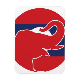 Laos Asiatischer Elefant Laotischer Nationale Tier Magnet