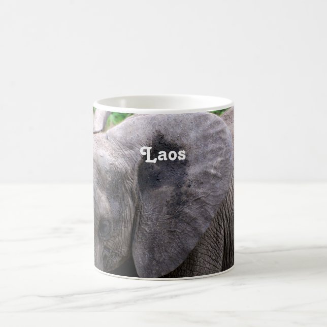 Laos-Elefant Kaffeetasse (Mittel)
