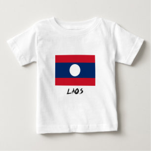 Laos Flag Baby T-shirt