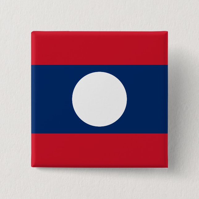 Laos Flag Button (Vorderseite)