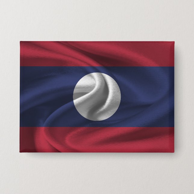 Laos Flag Button (Vorderseite)