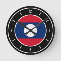 Laos Flag Elegant