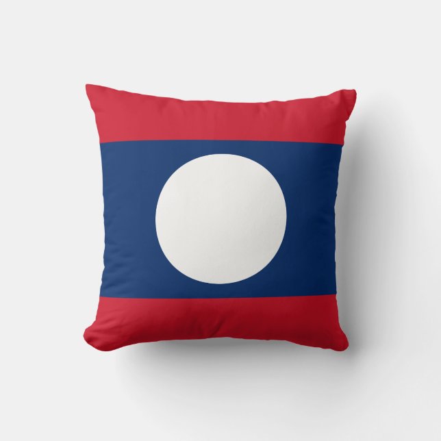 Laos Flag Kissen (Vorderseite)