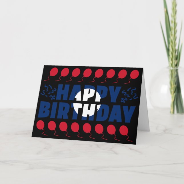 Laos Flag Patriotic Birthday Karte (Vorderseite)